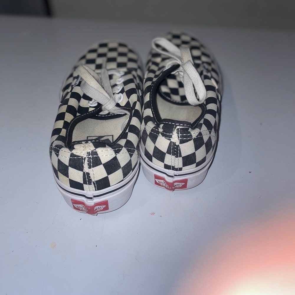 Checkered women’s vans GUC - Picture 3 of 4